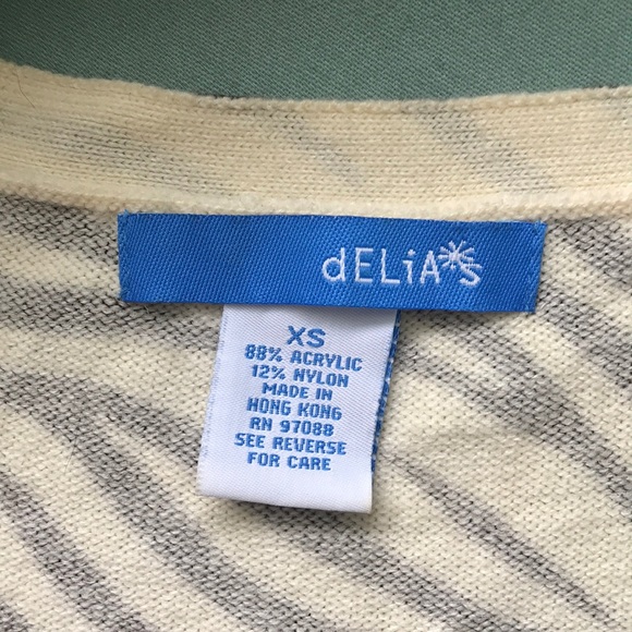 🦓VTG dELiA*s Zebra Print Cardigan - Picture 8 of 8